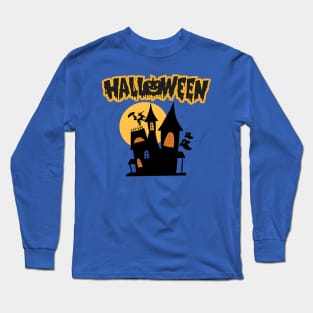 Halloween horrifying house Long Sleeve T-Shirt